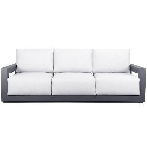 Sofa 3 plazas Onix. Aluminio antracita