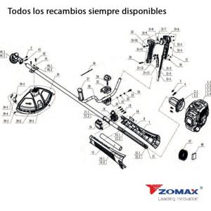 Desbrozadora Zomax ZMG5313 51,7c.c. 2hp.