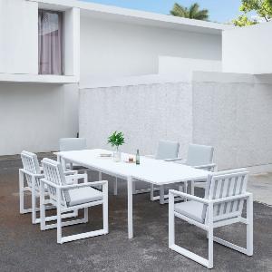 Mesa comedor Onix. Blanca