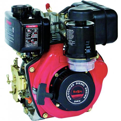 Motor Diesel 227cc. Eje tipo cardan