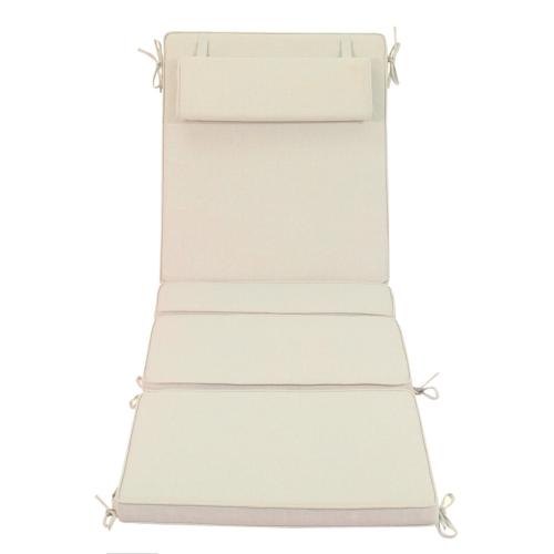 Cojín para tumbona Málaga 50x192x5 cm color Beige