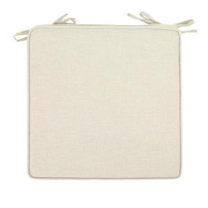 Cojín de asiento 36x36x5 cm color beige