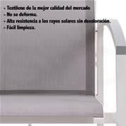 Silla con brazos Aluminio Manacor