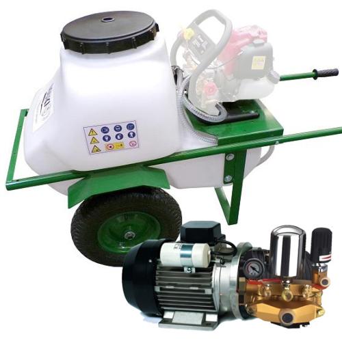 Carretilla sulfatadora eléctrica 100L 40bar 33ltr.