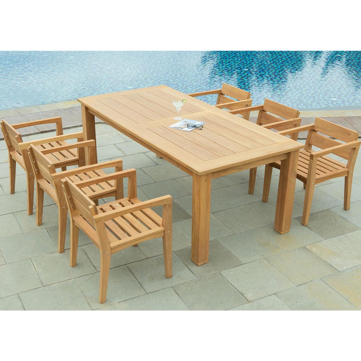 Conjunto Comedor madera de Teca \ Conjunto Comedor madera de Teca \