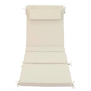 Cojín para tumbona Málaga 50x192x5 cm color Beige