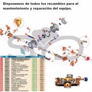 Carretilla sulfatadora 100L. Motor 2T 30bar 10L.