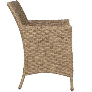 Sillón comedor Trinity aluminio y rattan sintético