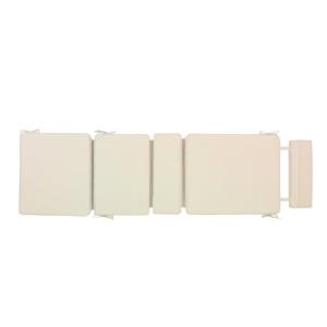 Cojín para tumbona Málaga 50x192x5 cm color Beige